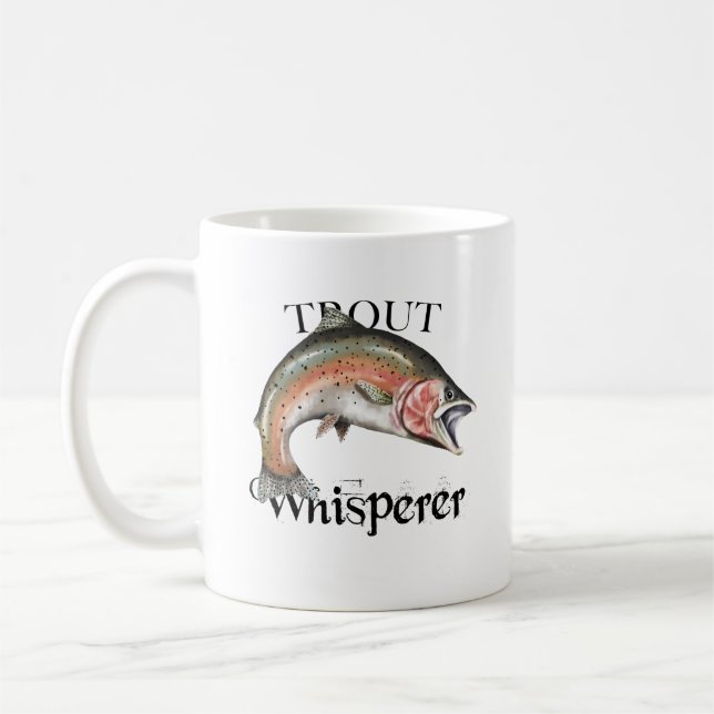 ForellenWhisperer Kaffeetasse (Links)