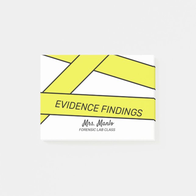Forensic Labrador Class Script Name Postit Notes Post-it Klebezettel (Vorderseite)