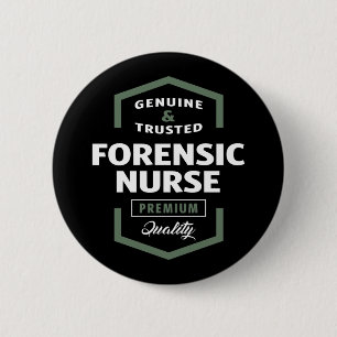 Forensic Nurse Logo Geschenkideen Button