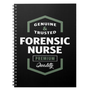 Forensic Nurse Logo Geschenkideen Notizblock