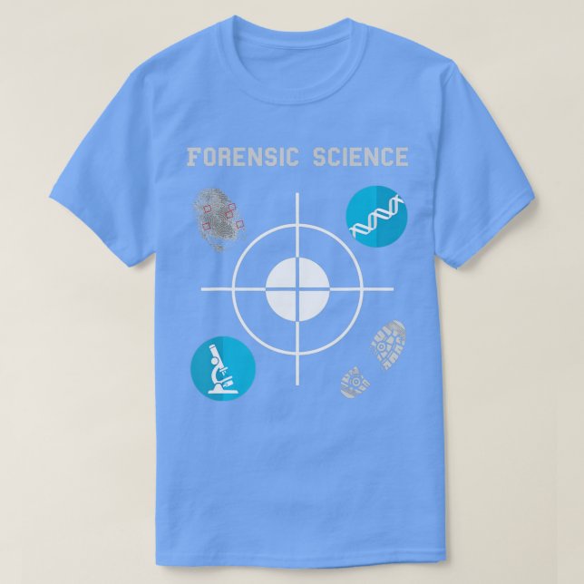 Forensic Science  Crime Scene Evidence  T-Shirt (Design vorne)