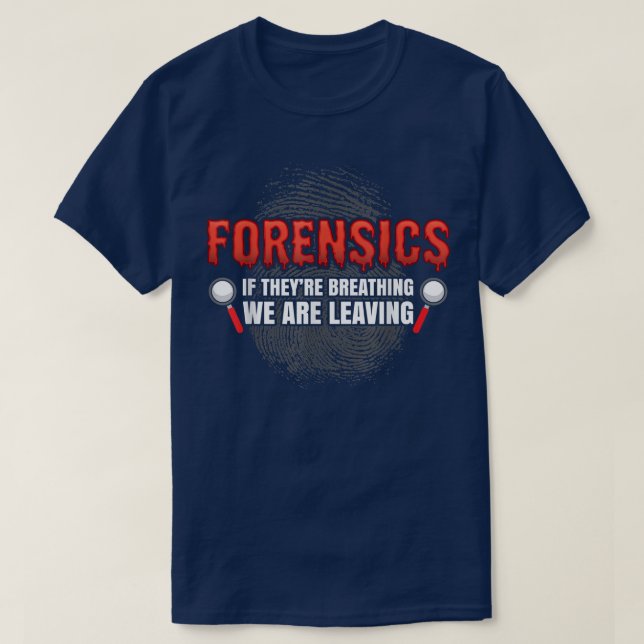 Forensic Science Funny Crime Scene Evidence DNA Cr T-Shirt (Design vorne)