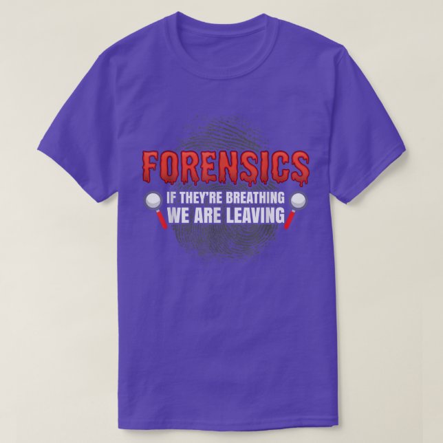 Forensic Science Funny Crime Scene Evidence DNA Cr T-Shirt (Design vorne)