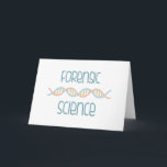 Forensic Science Karte<br><div class="desc">Kids will like this design wir haben Book bag for science class.</div>