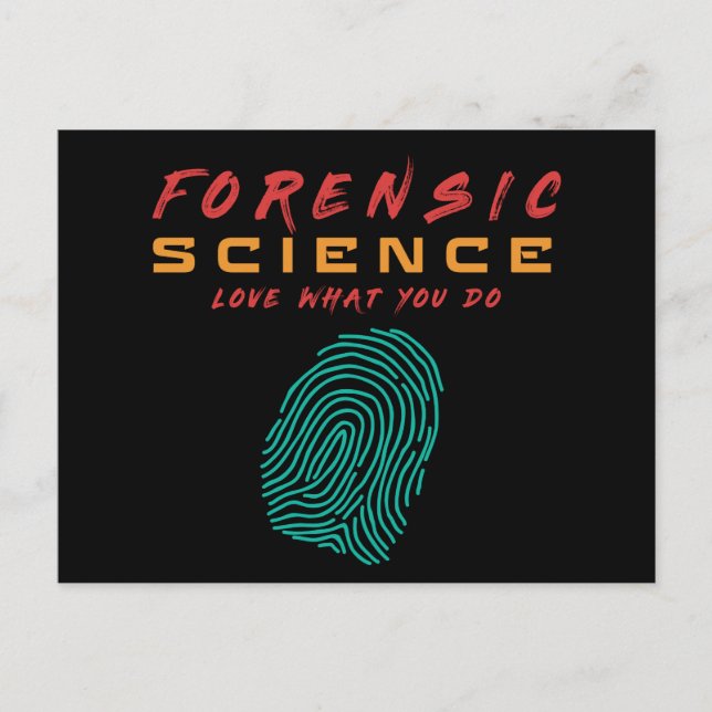 FORENSIC SCIENCE LIEBE WAS SIE TUN - #lablife Postkarte (Vorderseite)