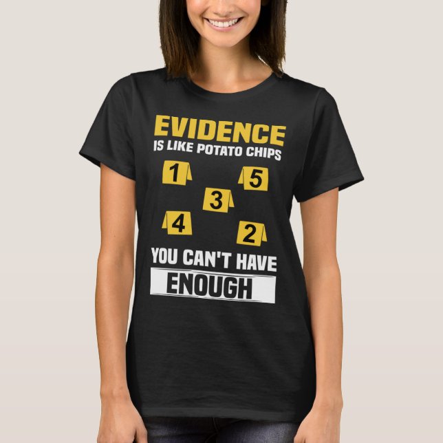 Forensic Scientifique Criminology Coroner & Forens T-Shirt (Vorderseite)