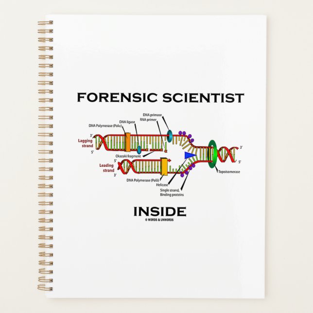 Forensic Scientist Inside DNA Replication Spaß Planer (Vorderseite)
