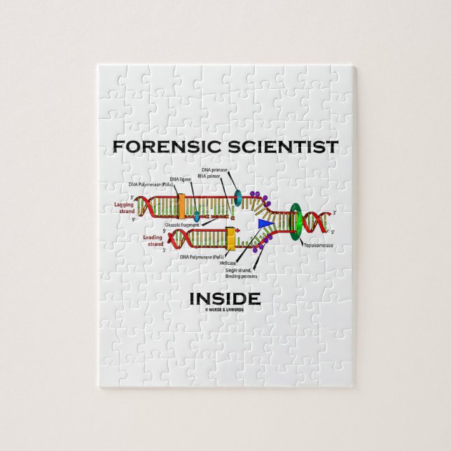 Forensic Scientist Inside (DNA-Replikation) Puzzle (Vertikal)