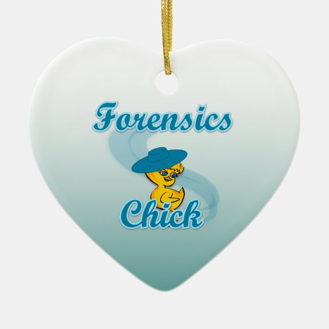 Forensik Chick #3 Keramik Ornament (Vorne)