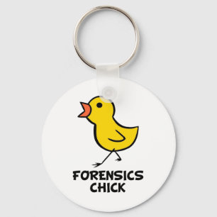 Forensik Chick Schlüsselanhänger