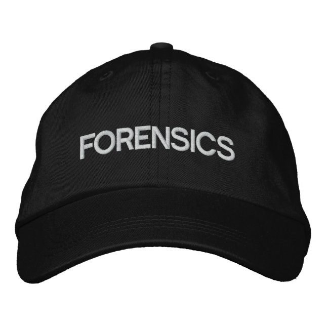 Forensik Hat Bestickte Baseballkappe (Vorderseite)