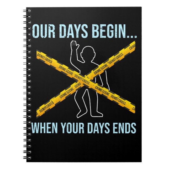 Forensik-Wissenschaftler Notizblock (Vorderseite)