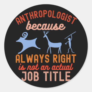 Forensische Anthropologie, Anthropologe Runder Aufkleber
