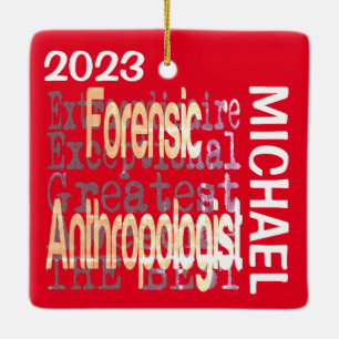 Forensische Anthropologin Extraordinaire CUSTOM Keramikornament