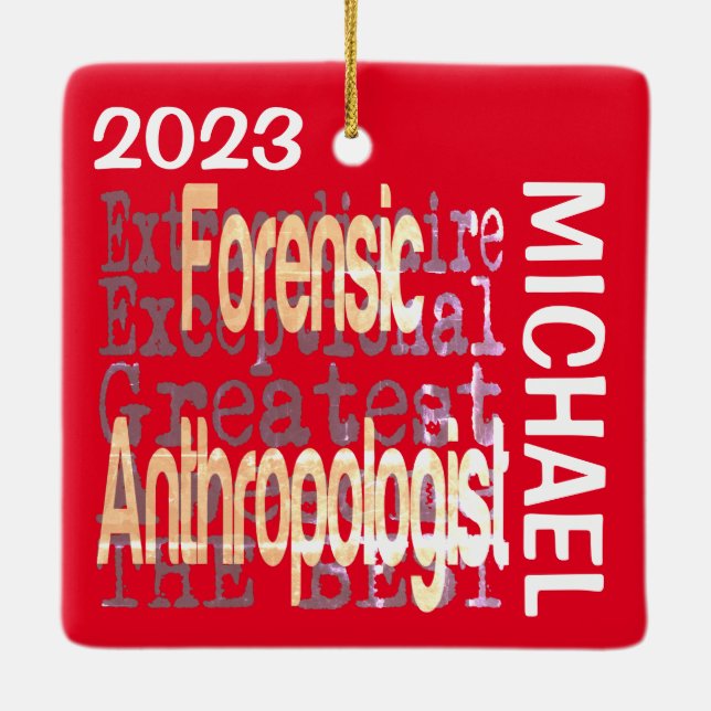 Forensische Anthropologin Extraordinaire CUSTOM Keramikornament (Rückseite)