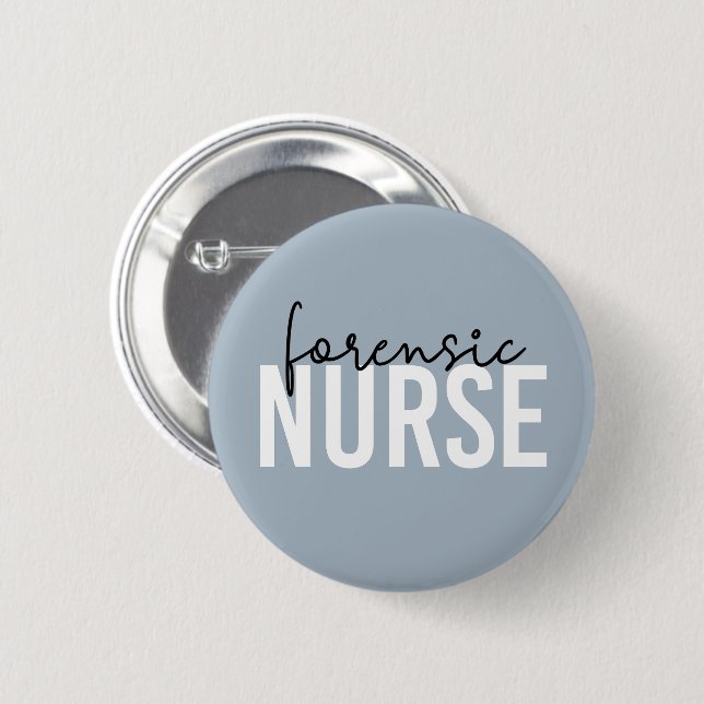 Forensische Krankenschwester | Geschenke für Krimi Button (Vorne & Hinten)