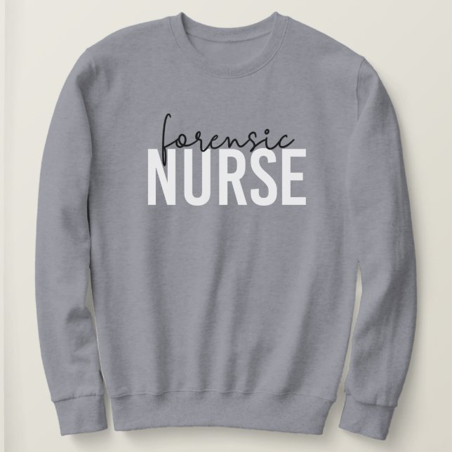 Forensische Krankenschwester | Geschenke für Krimi Sweatshirt (Design vorne)