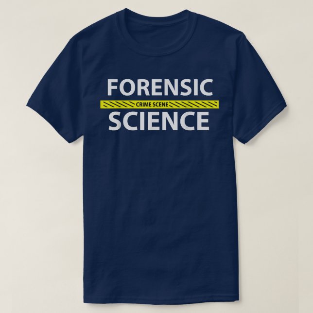 Forensische Science Crime Scene Tape T-Shirt (Design vorne)