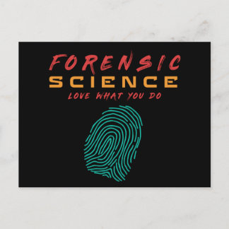 FORENSISCHE WISSENSCHAFTEN LIEBE DEINE ARBEIT - #l Postkarte