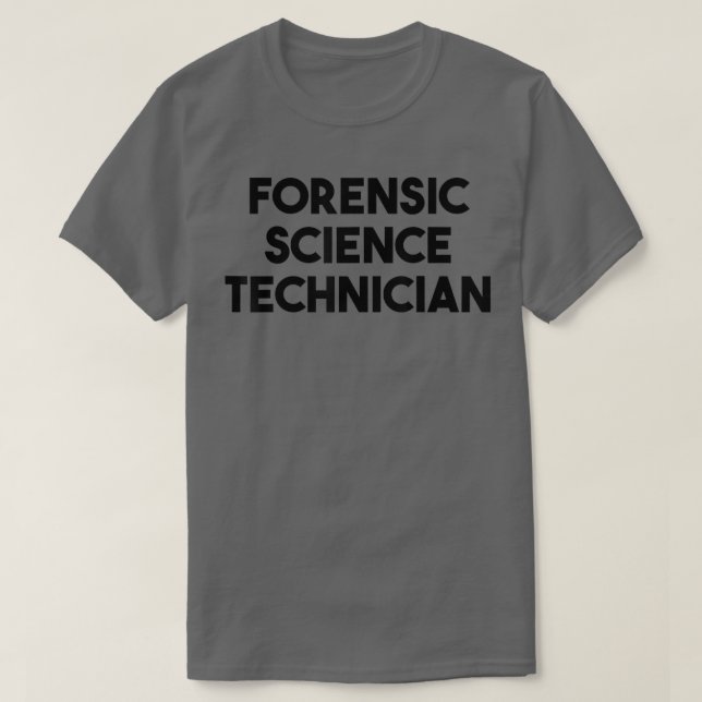 Forensische Wissenschaftlerin T-Shirt (Design vorne)
