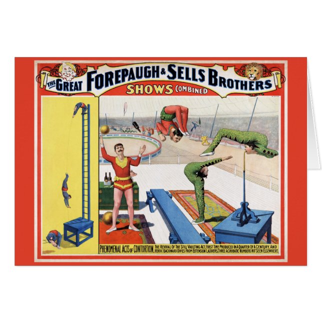 Forepaugh & Sells Brothers Vintag Circus Poster (Vorderseite (Horizontal))