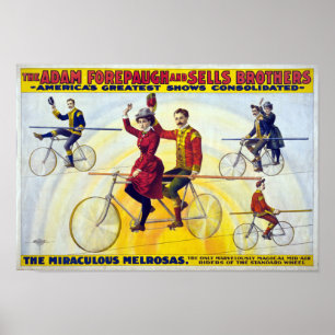 Forepaugh & Sells Brothers Vintag Circus Poster