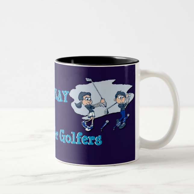 Foreplay Spaß Golf Lovers Mug Zweifarbige Tasse (Rechts)