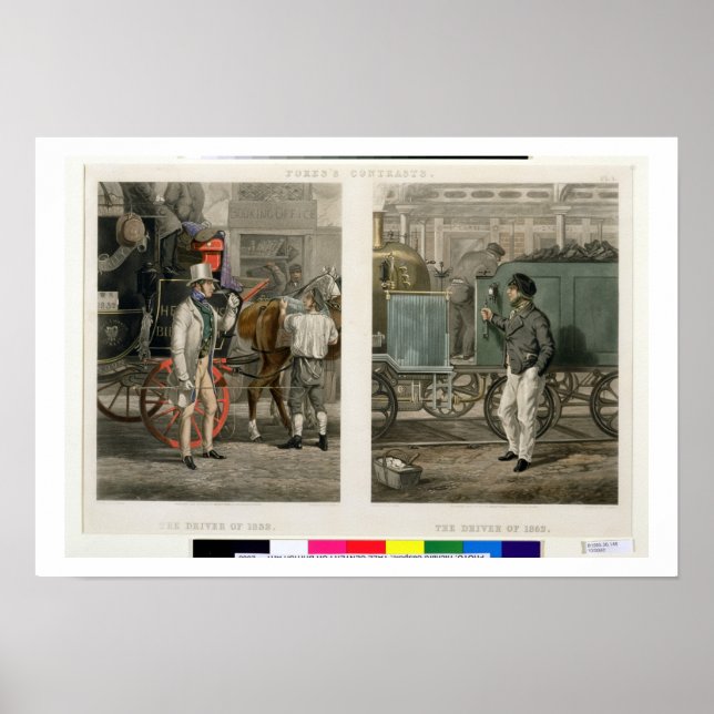 Fore's Contrasts: Der Treiber von 1832, der Treibe Poster (Vorne)