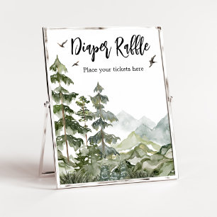 Forest Adventure Baby Duschdusche Windelwanne Poster