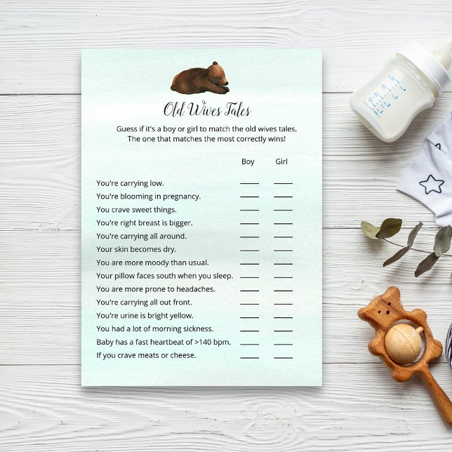 Forest Adventure Bears Alte Ehefrauen Maler Spielk Einladung (Von Creator hochgeladen)