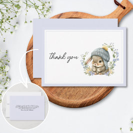 Forest Animal Baby Shower Thank You Card Dankeskarte