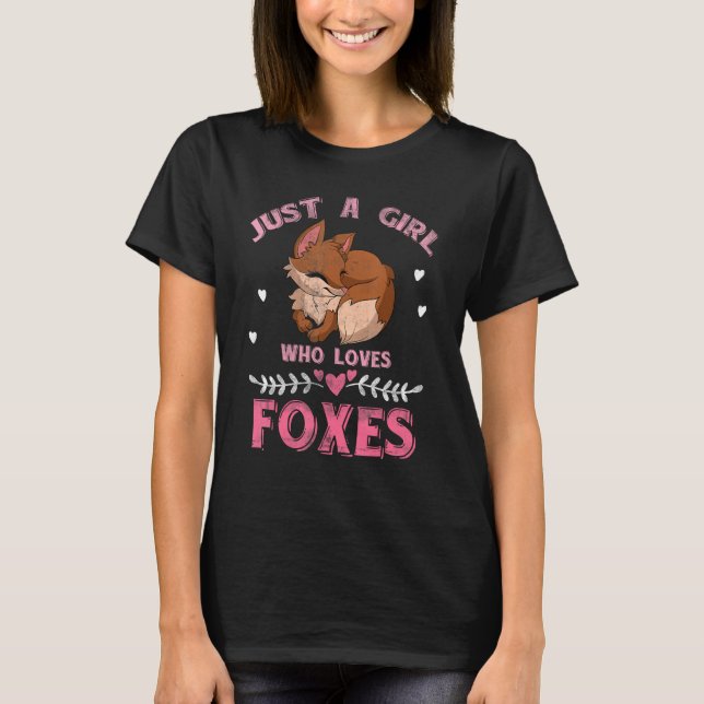 Forest Animal Women Girls Geschenk nur ein Mädchen T-Shirt (Vorderseite)