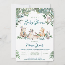 Forest Animal Woodland Baby Shower Invitation Einladung