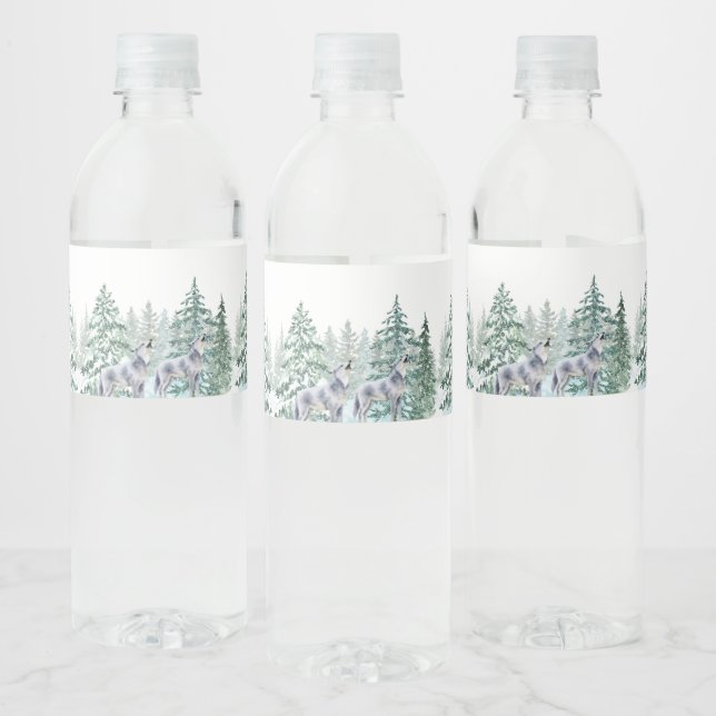Forest Animals Baby Dusche Wasser Flasche Etikett (Flaschen)