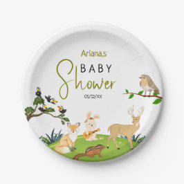 Forest Animals Baby Duschpapier Teller