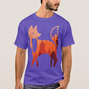 Forest Art of Animal Forest Nature Abstrakt Art T-Shirt