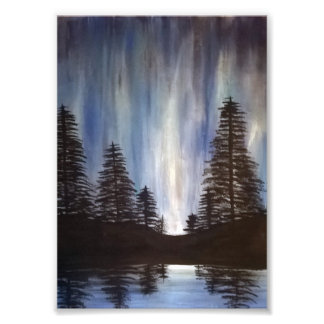 Forest Aurora 12x18 Print Fotodruck