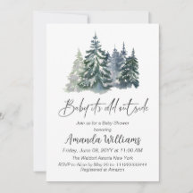 Forest Baby It's Cold Outside Winter Baby Dusche