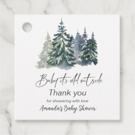 Forest Baby It's Cold Outside Winter Baby Dusche Geschenkanhänger