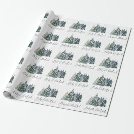 Forest Baby It's Cold Outside Winter Baby Dusche Geschenkpapier