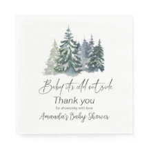 Forest Baby It's Cold Outside Winter Baby Dusche