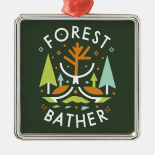 Forest Bather Kubist Ornament Aus Metall