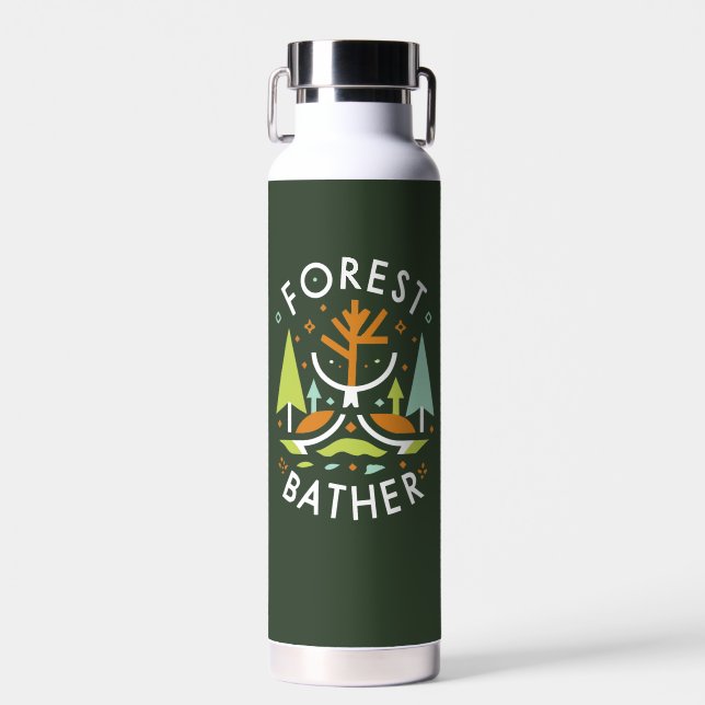 Forest Bather Kubist Trinkflasche (Vorne)