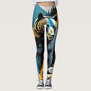 Forest Black Bar Majestät Design Leggings