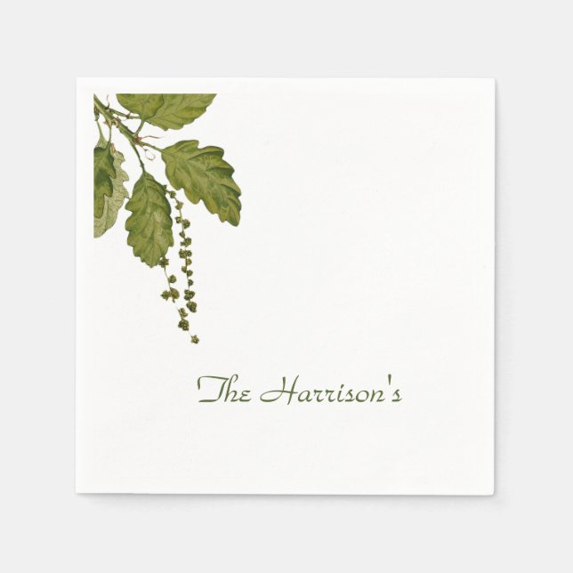 Forest Blätter Paper Napkins Serviette (Vorderseite)