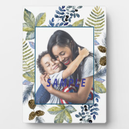 Forest Blue Frame Foto Vorlage im Herbst Fotoplatte