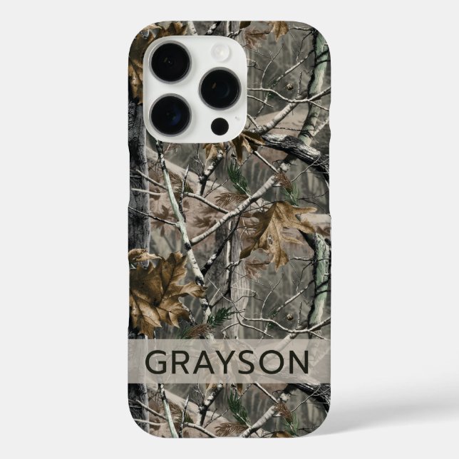 Forest Branches Camouflage Personalized Case-Mate iPhone Hülle (Rückseite)