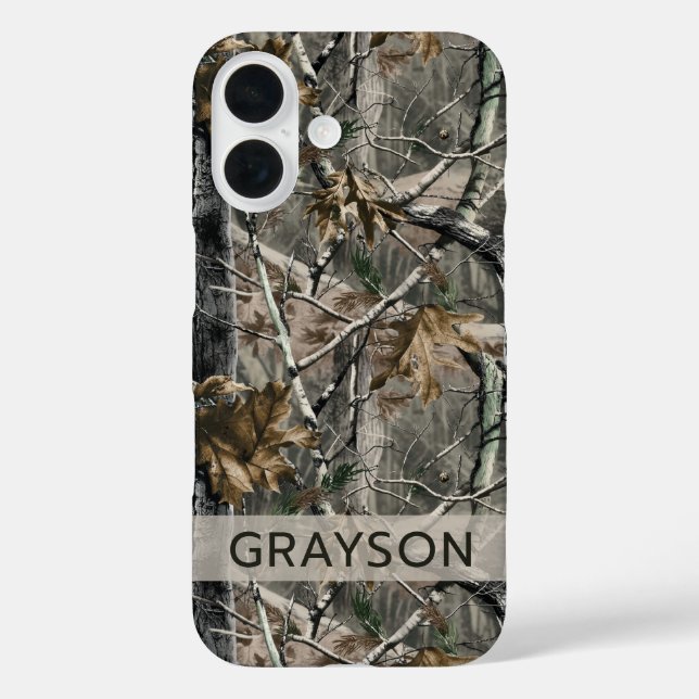 Forest Branches Camouflage Personalized Case-Mate iPhone Hülle (Rückseite)