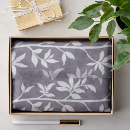 Forest Breeze Minimalist Botanical Silhouette Lav Seidenpapier