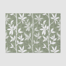 Forest Breeze Minimalist Botanical Silhouette Seidenpapier